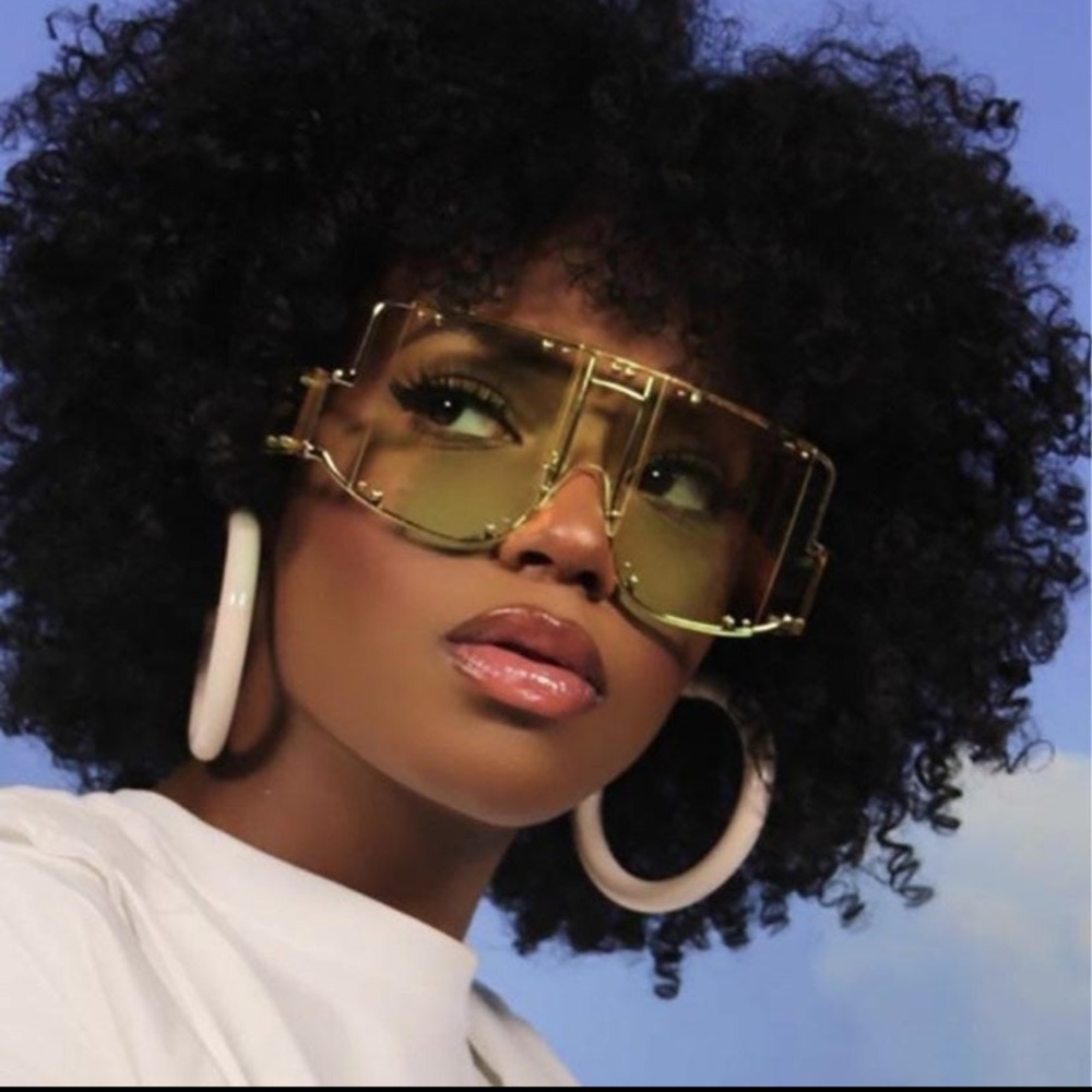 Oversized Fashion Sunglasses | Olive Green